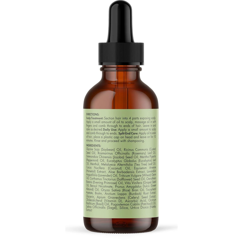 Mielle Organics Rosemary Mint Hair Oil Biotin Scalp Treatment Growth Support 2oz