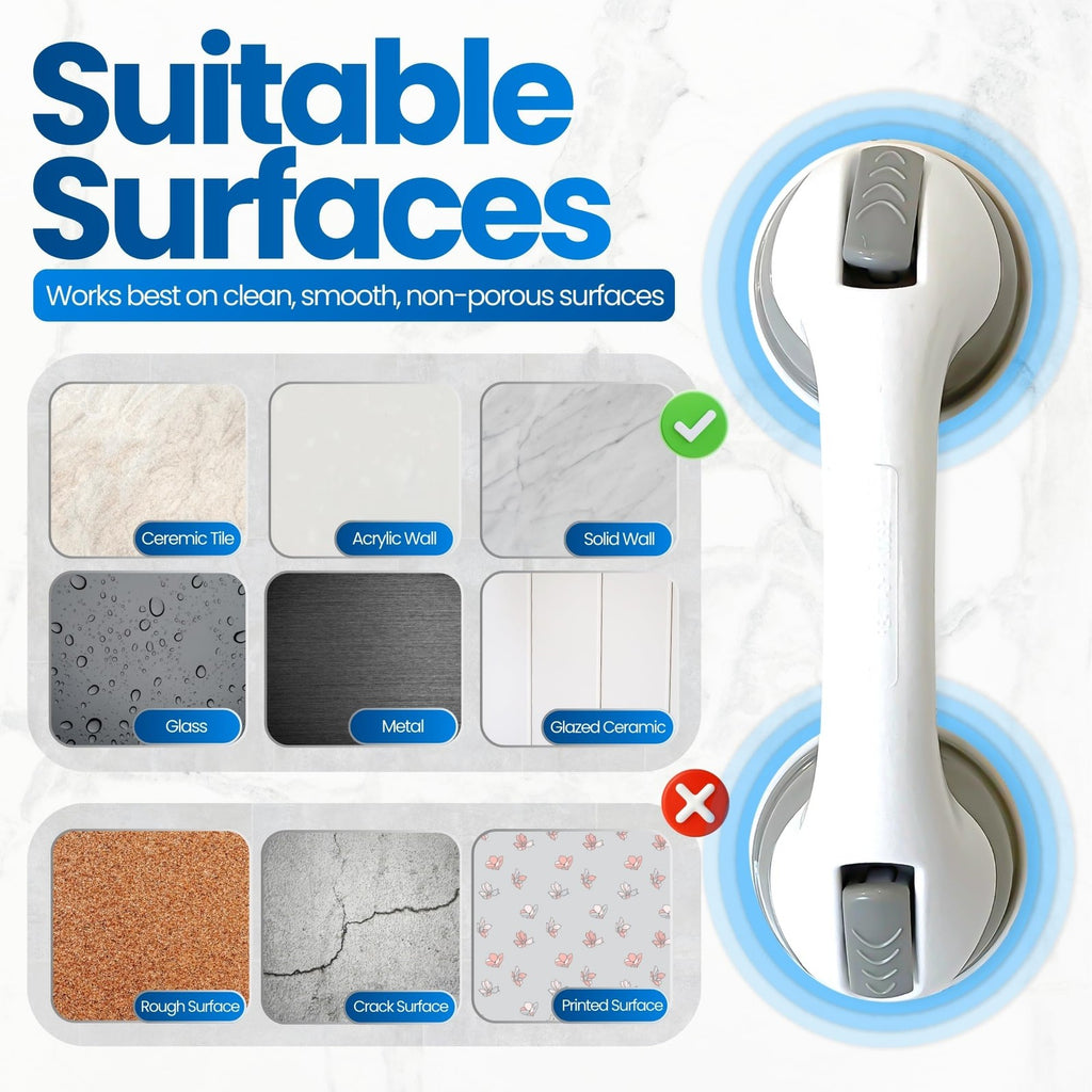 Safe-er-Grip Safe-er-Grip Changing Lifestyles Suction Cup Grab Bars for Bathtubs