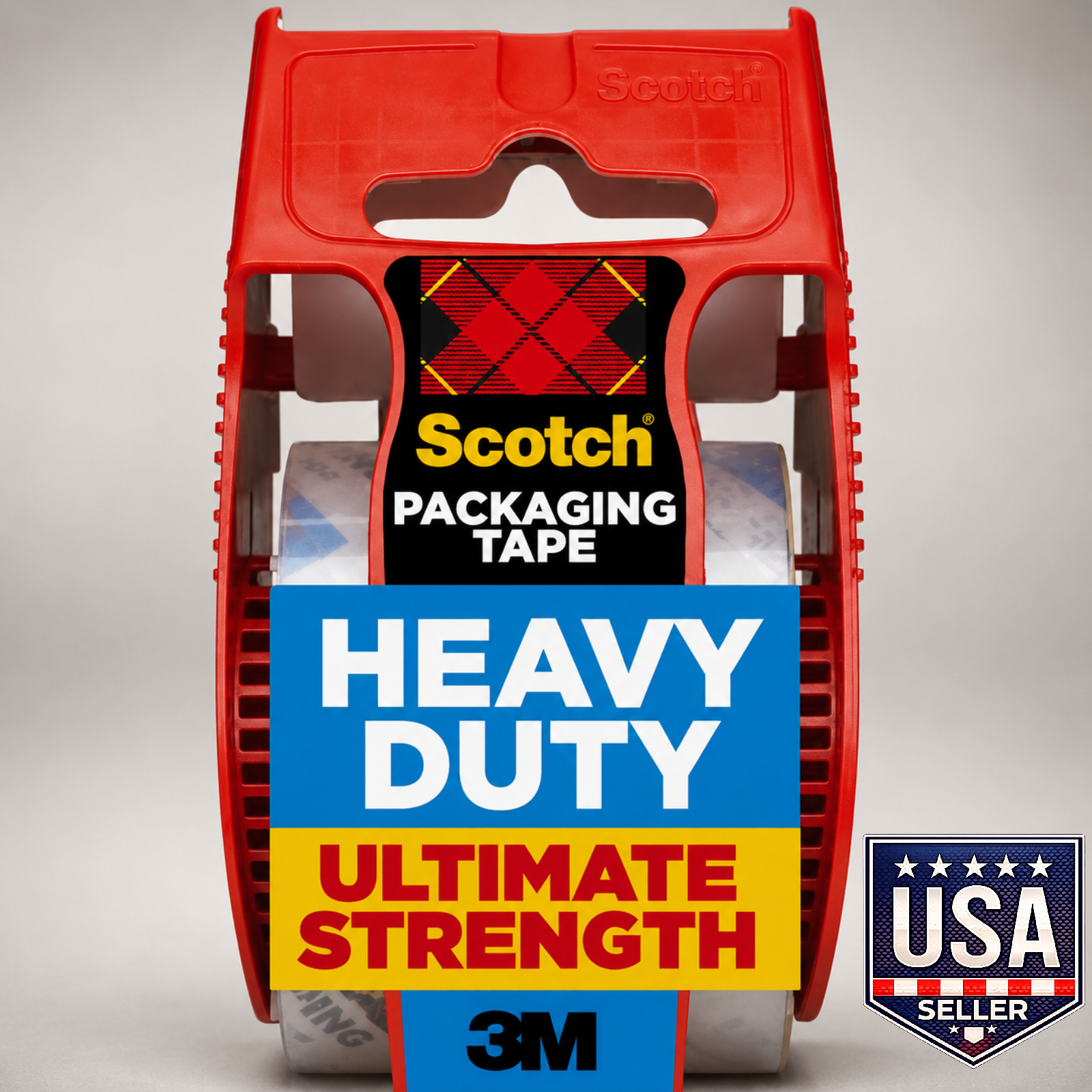 Scotch Heavy Duty Packing Tape w/ Dispenser 1.88 in x 27.7 yd Clear Roll