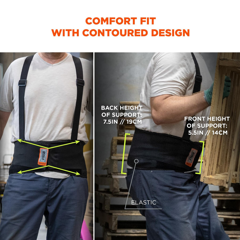 ProFlex Back Support Belt Adjustable Lumbar Brace Work Lifting Comfort XL