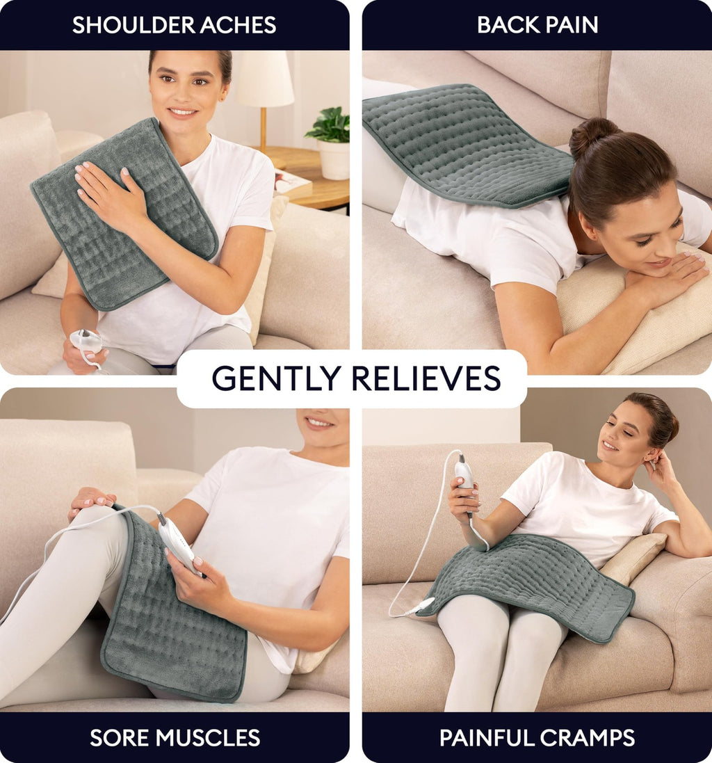 GENIANI Heating Pad Fast Heat Microplush Back Neck Shoulder Comfort