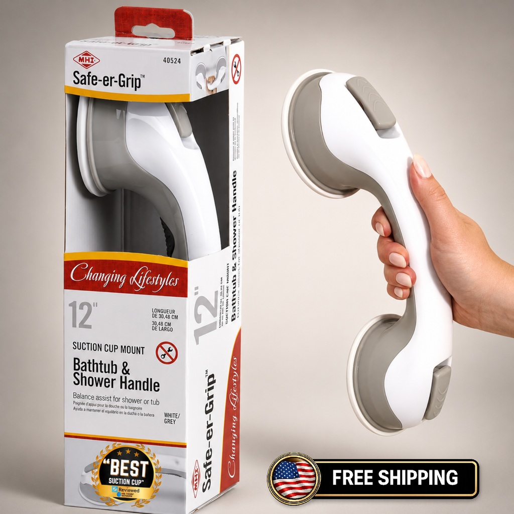 Safe-er-Grip Safe-er-Grip Changing Lifestyles Suction Cup Grab Bars for Bathtubs