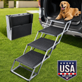 Dog Stairs for Large Dogs, Extra Wide Dog Ramp for Car with Non-Slip Surface,