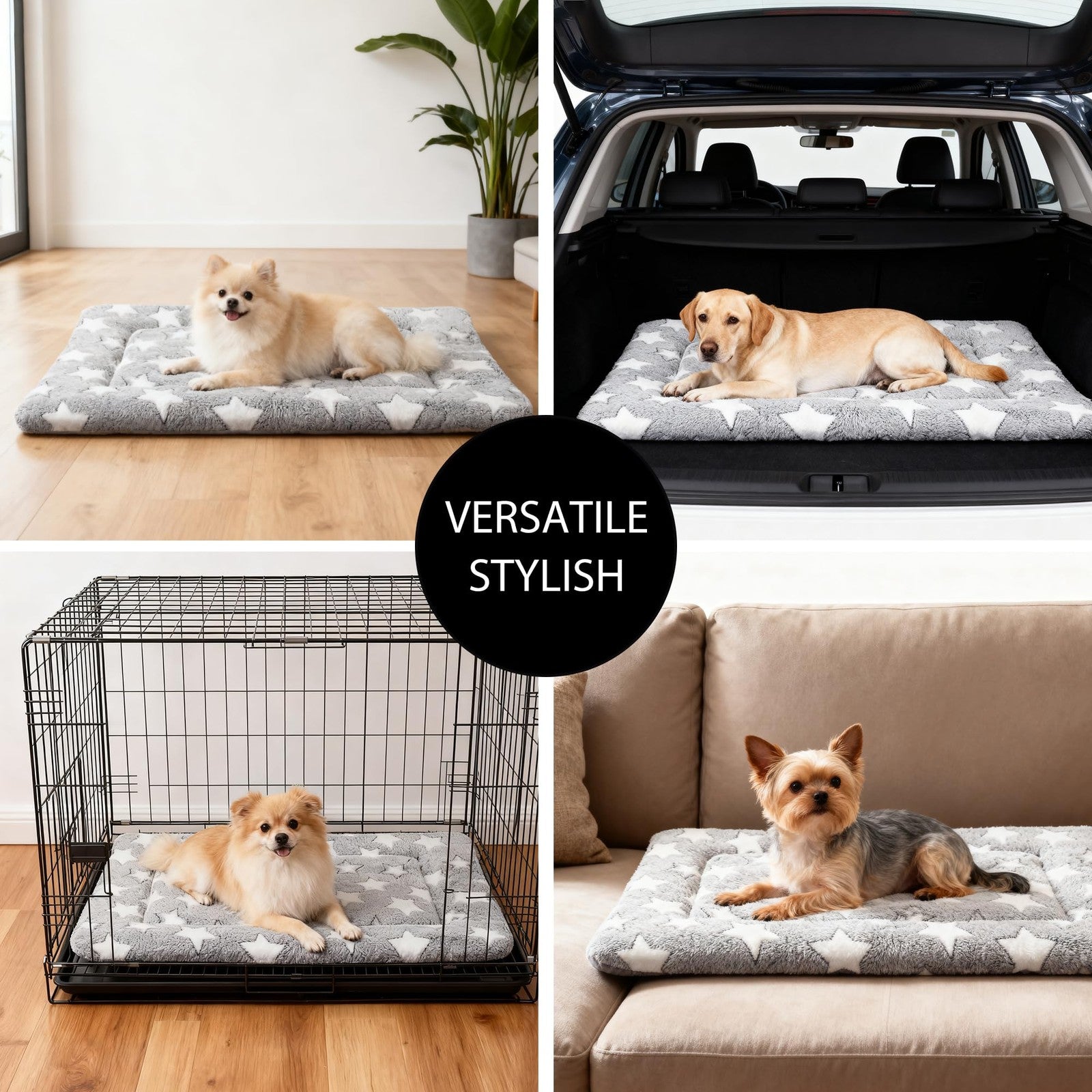 Dog Crate Bed Mat Soft Washable Cushion Pad Kennel Comfort Home Use
