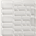25 Pc Clear Drawer Organizer Trays 4 Sizes + 100 Non-Slip Pads Vanity Kitchen