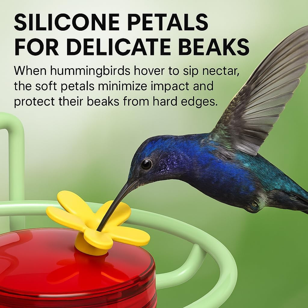 Dreamdrawer Window Hummingbird Feeder 2oz Cups 6 Ports Suction Mount