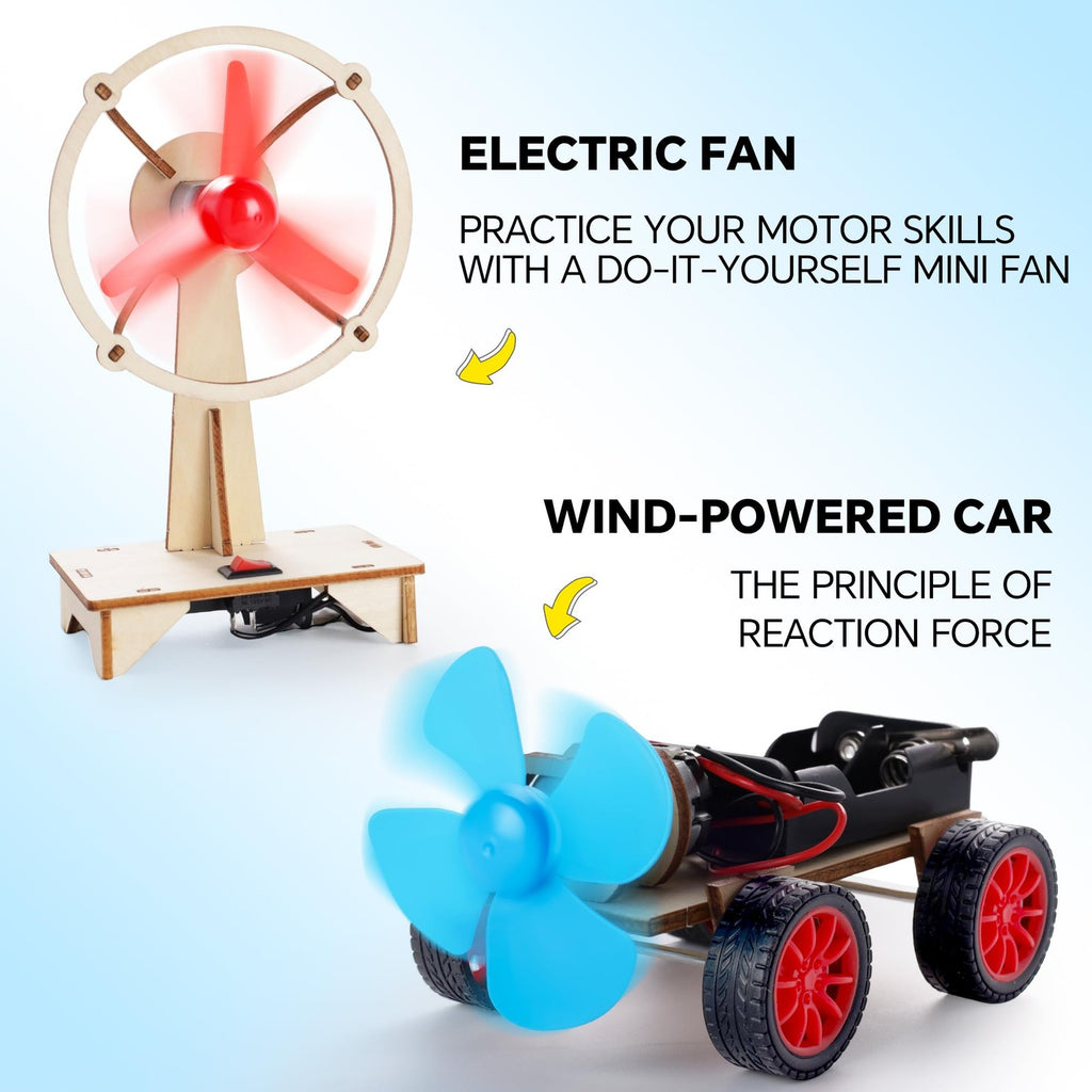 STEM Solar Car Kit Kids Science Experiment Building Toy Ages 8-12