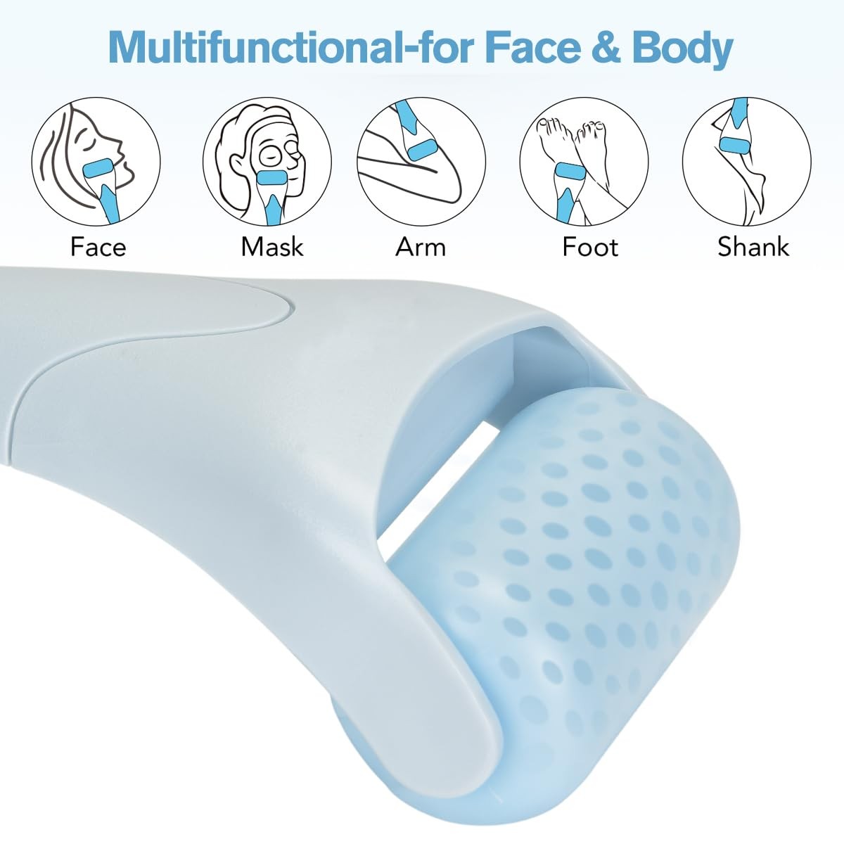 Fronnor Facial Ice Roller Cooling Massager Puffiness Relief Skincare Tool