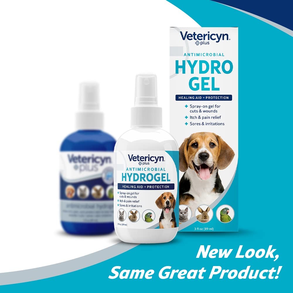 Dog Wound Care Hydrogel Spray 3oz Vetericyn Plus Healing Aid Itchy Skin Relief