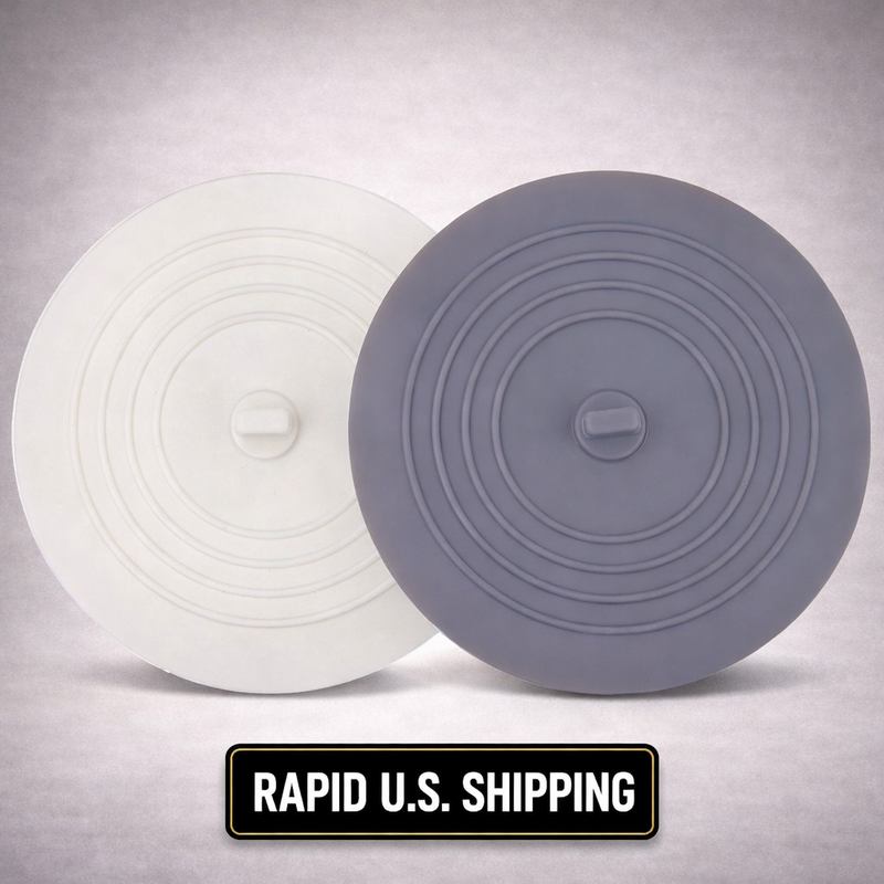 Silicone Tub Drain Stopper 2 Pack LG Suction Cover Hair Block Bathroom Kitchen