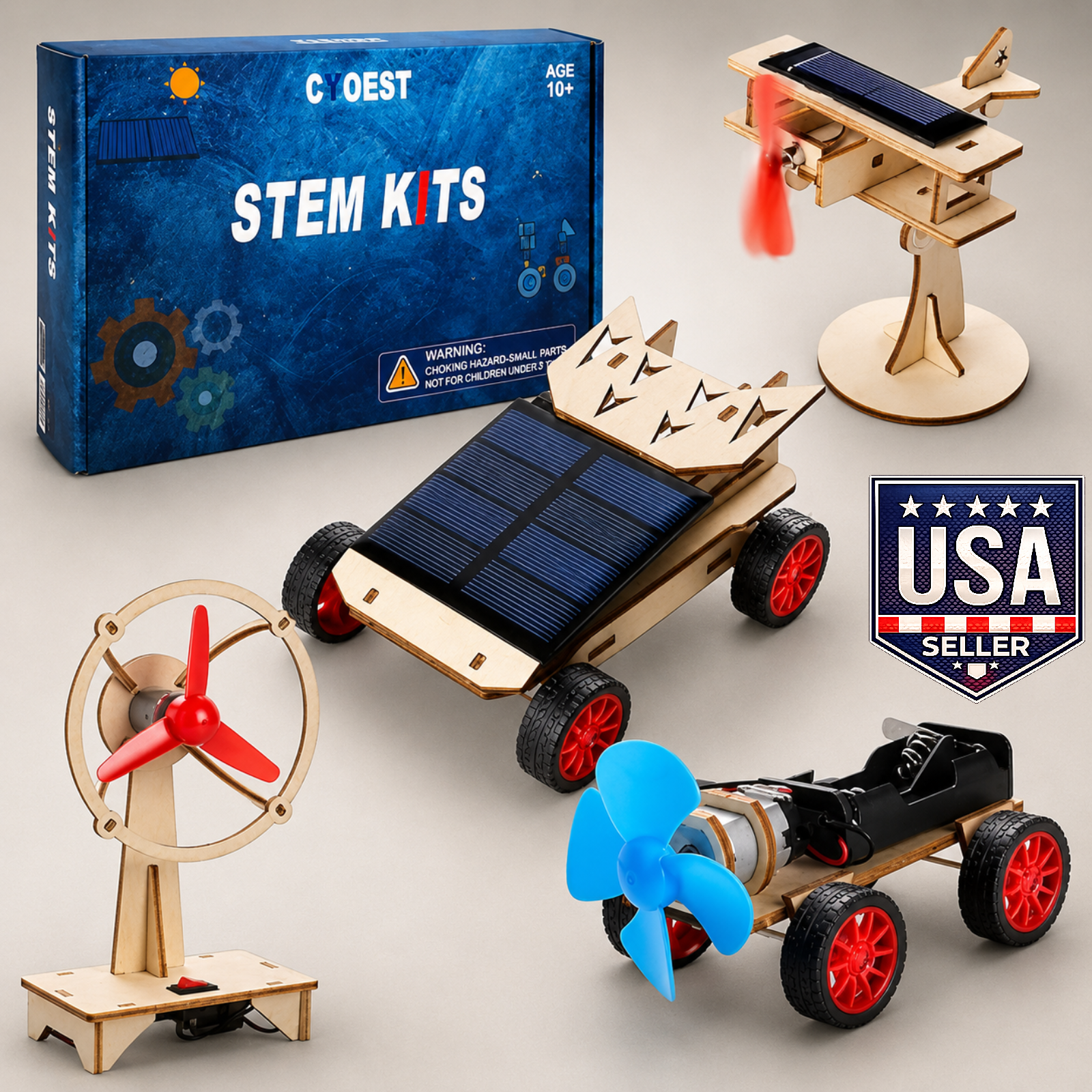 STEM Solar Car Kit Kids Science Experiment Building Toy Ages 8-12