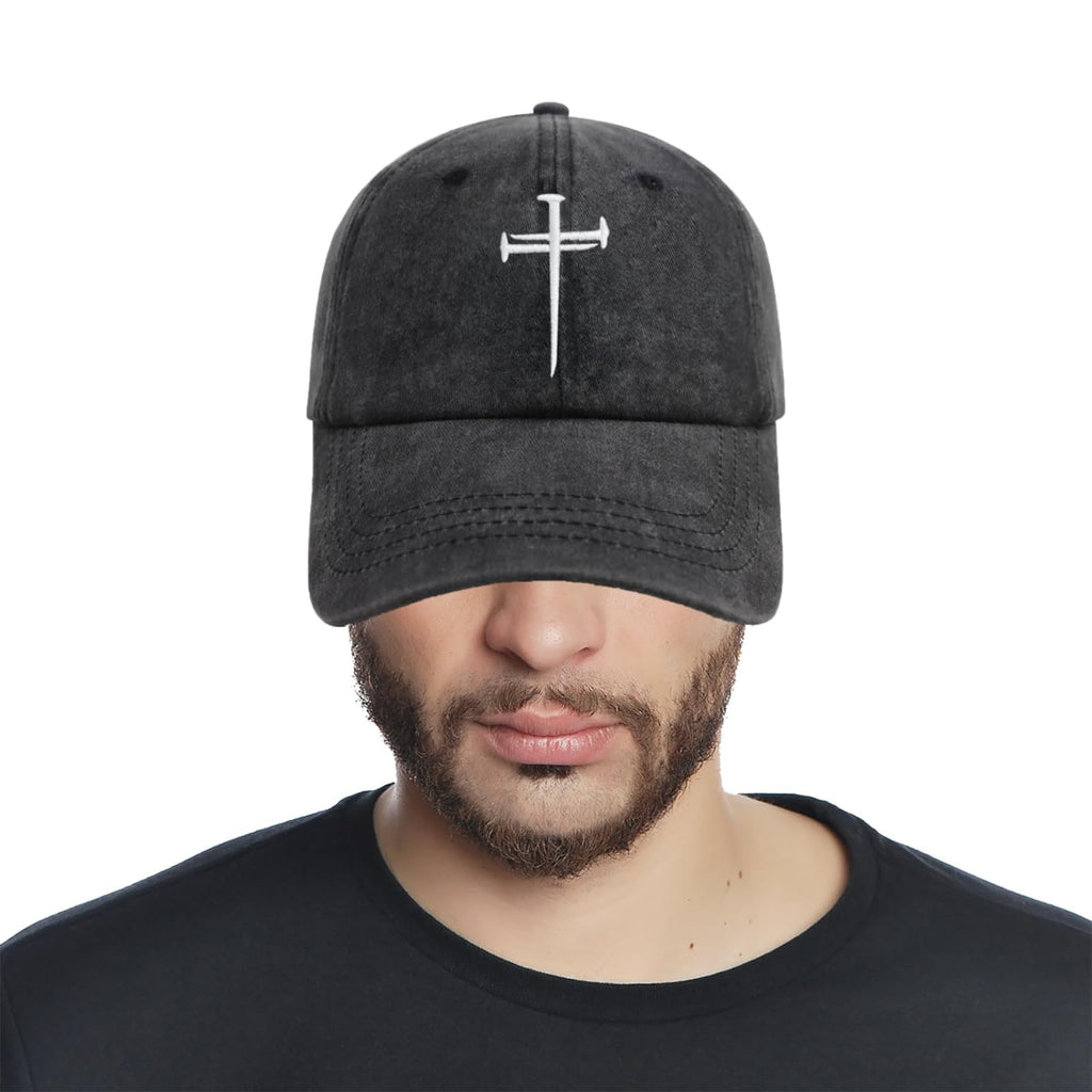 Christan Jesus Cross Baseball Cap Embroidered Dad Hat Adjustable Fashion Hats