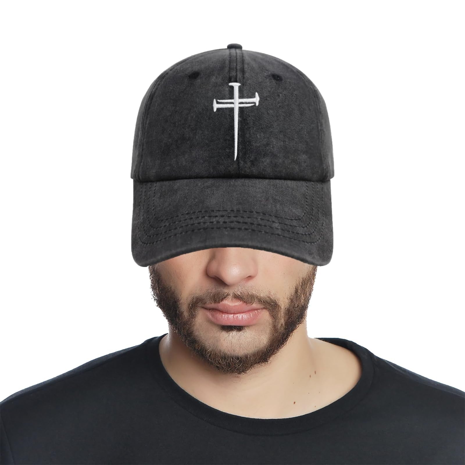 Christan Jesus Cross Baseball Cap Embroidered Dad Hat Adjustable Fashion Hats