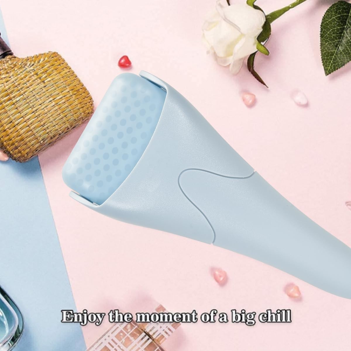 Fronnor Facial Ice Roller Cooling Massager Puffiness Relief Skincare Tool