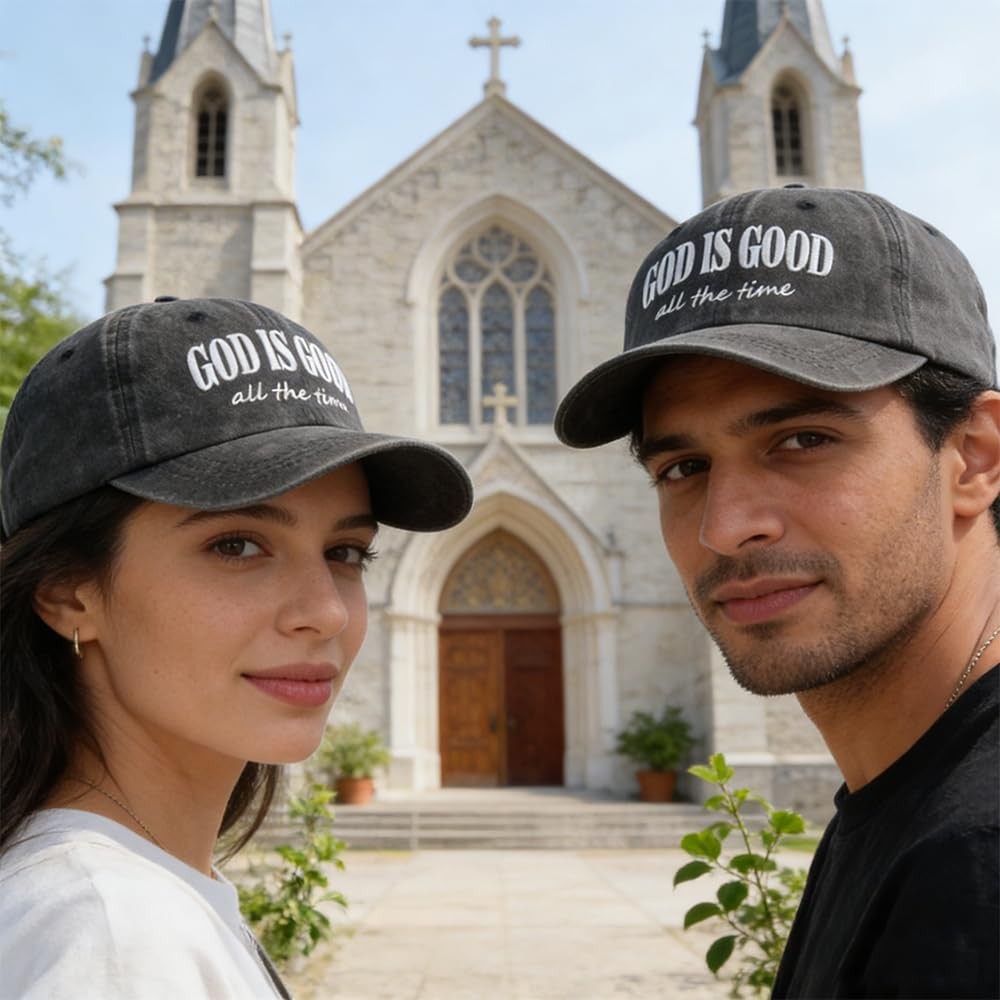 Christian Gifts for Men Women God is Good Jesus Hat Baseball Cap Mothers Fathers