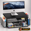 Monitor Stand Riser Desk Organizer Drawer Storage Workspace Home Office