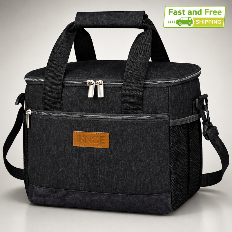 iknoe Insulated Lunch Bag Leakproof Cooler Foldable Work Travel Picnic