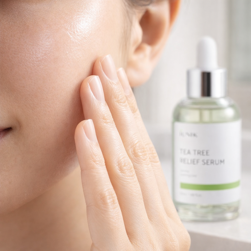 IUNIK Tea Tree Relief Serum – Tea Tree & Centella Asiatica Lightweight Vegan