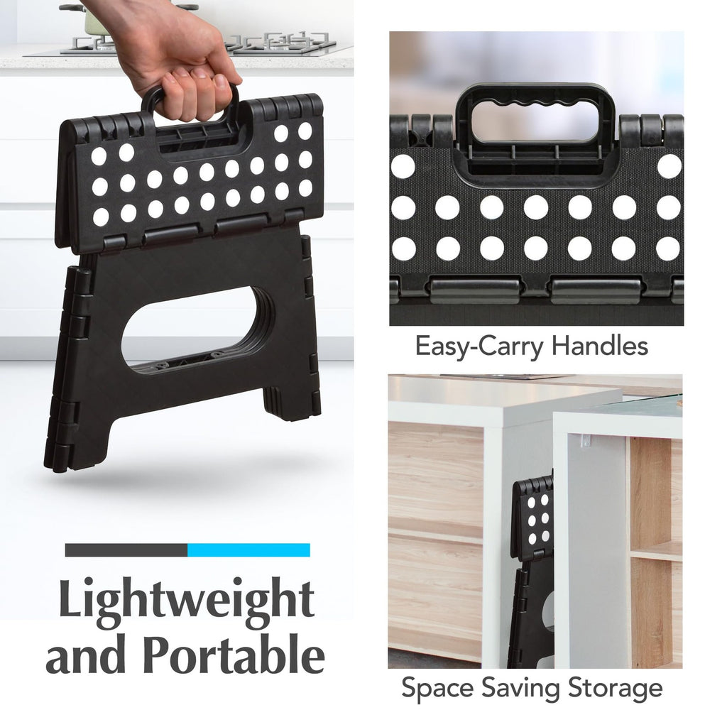 Handy Laundry Folding Step Stool  Sturdy and Collapsible Stool to Support Adults