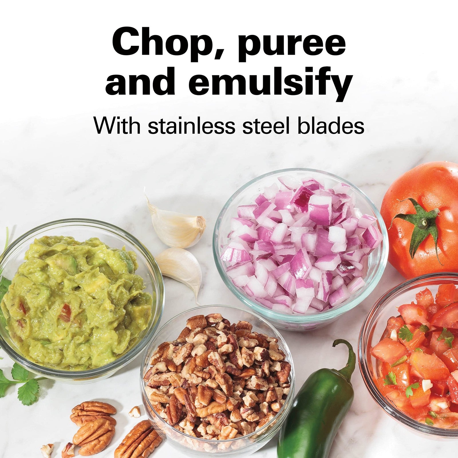 Hamilton Beach Electric Vegetable Chopper & Mini Food Processor 3-Cup, 350 Watts
