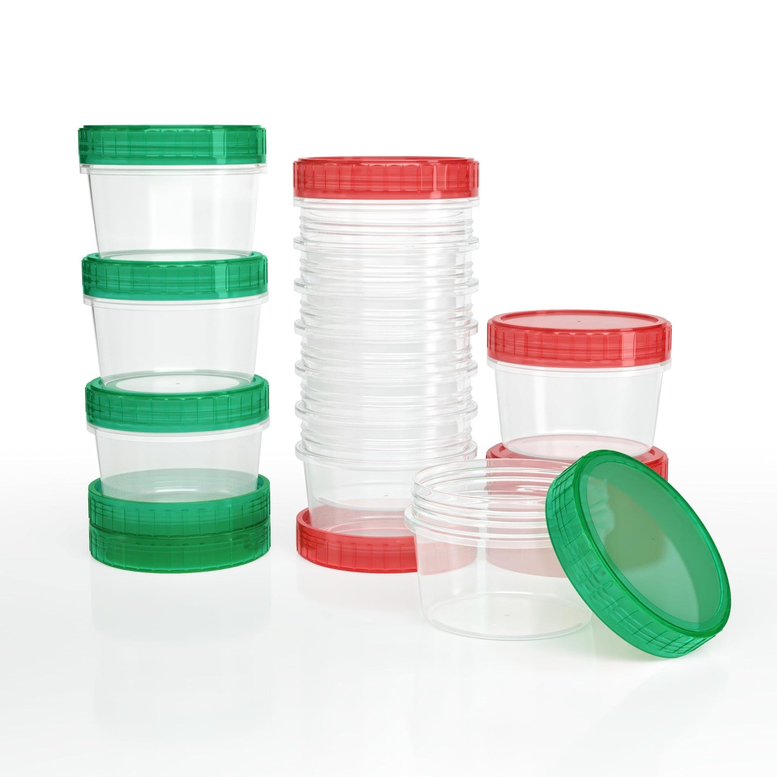 SGKSUN 2oz Sauce Containers 12 Pack Leak Proof Dressing Cups Meal Prep Lids