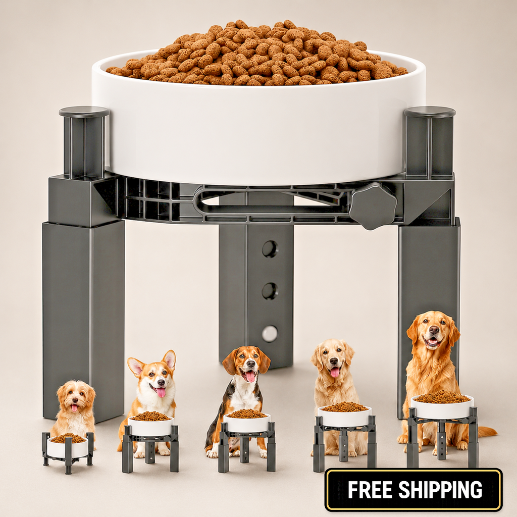 XIAZ Dog Bowl Stand Elevated Food Water Bowl Holder for Large Medium Small Sized