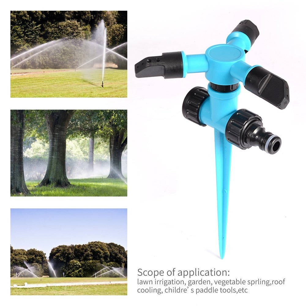 Kadaon 360° Rotating Lawn Sprinkler Adjustable Weighted 3/4" GHT Garden