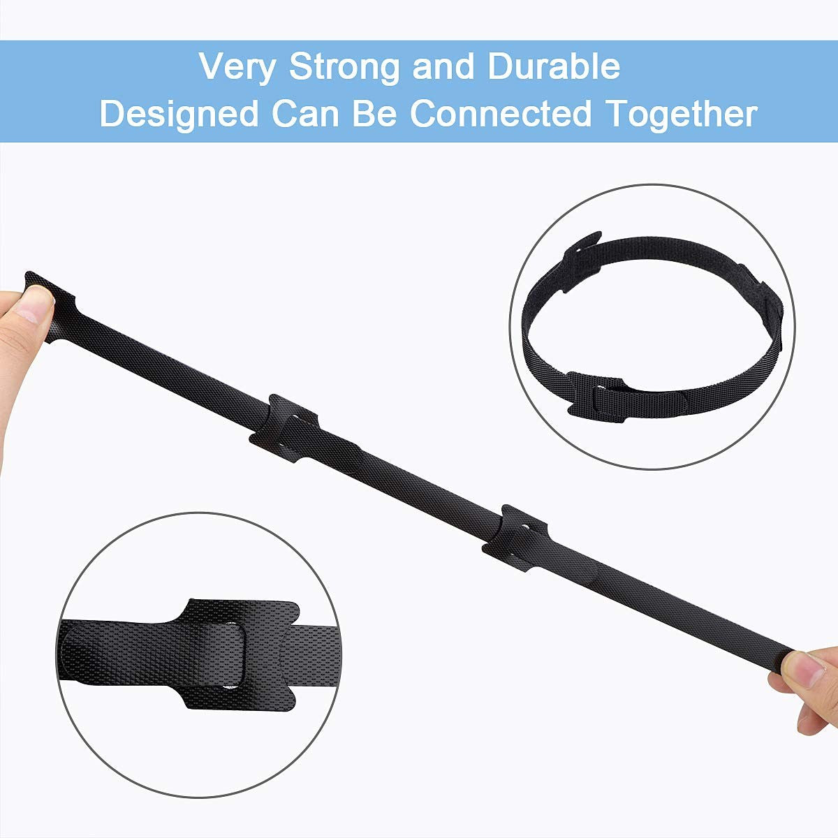 60 PCS 6 Inches Reusable Cable Ties, Adjustable Cord Straps Wire Organizer Cord