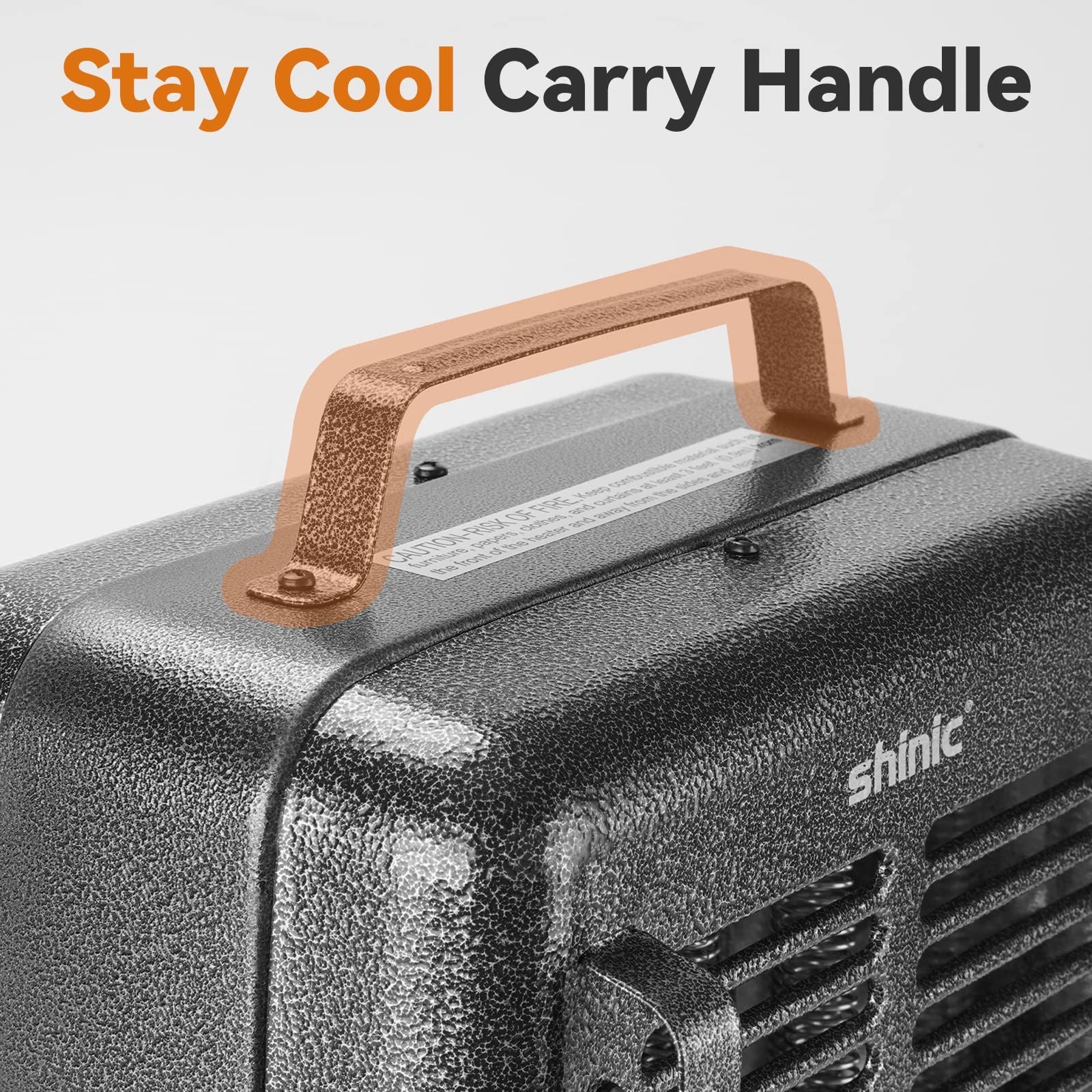 Shinic Space Heater,1500W Milkhouse Heater with Thermostat, Stay Cool Durable