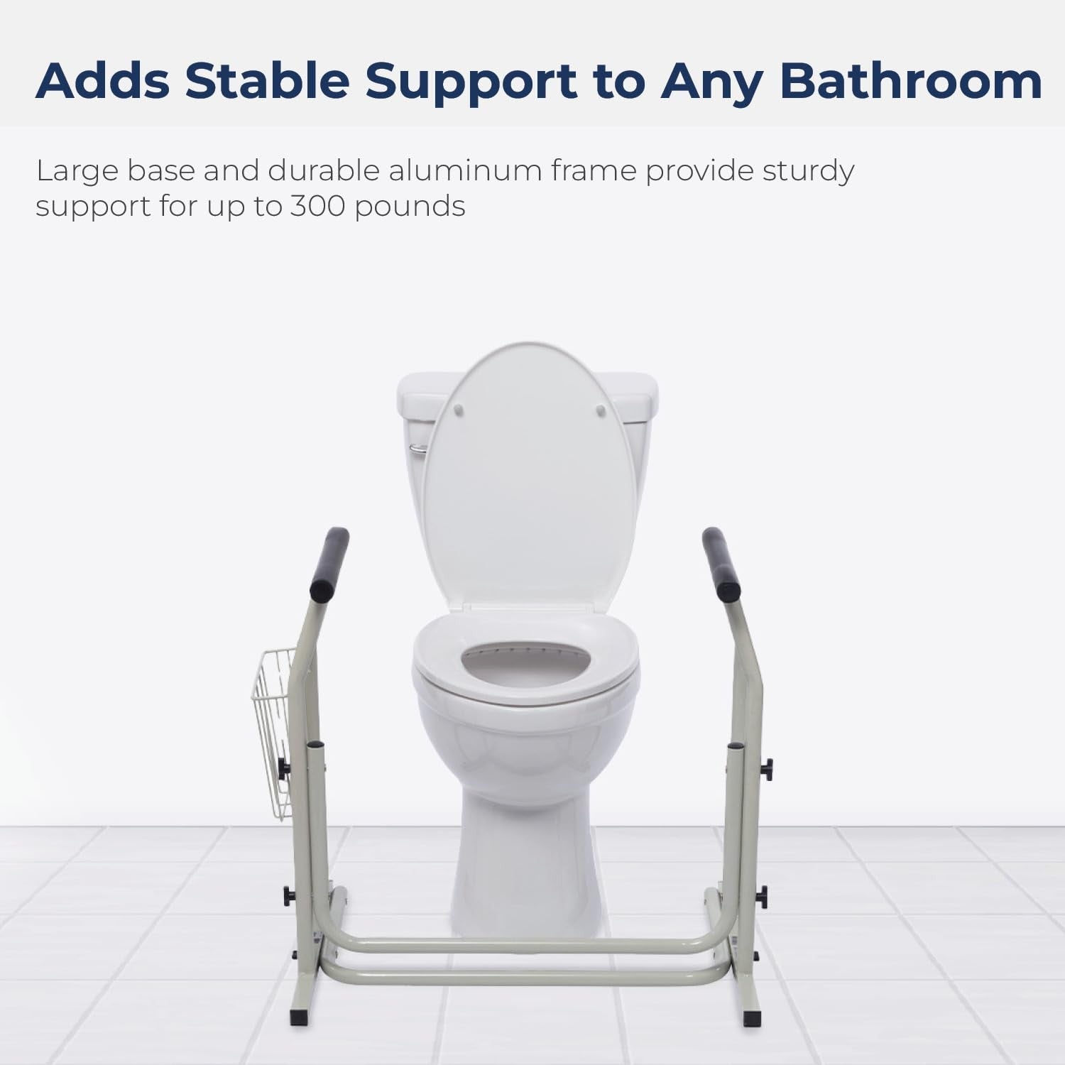 Toilet Safety Frame, Bathroom Grab Bar for Toilets, Freestanding Toilet Rail