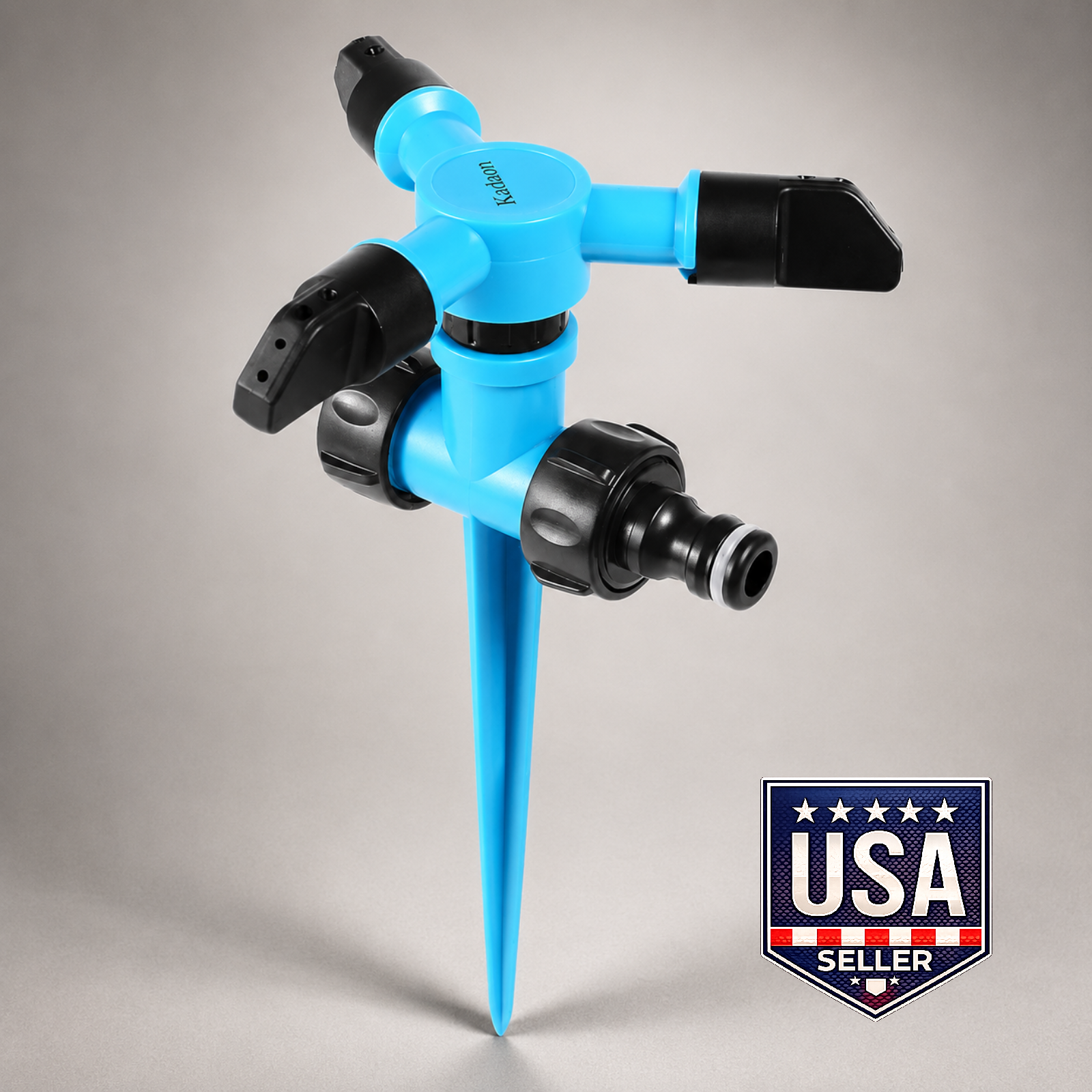 Kadaon 360° Rotating Lawn Sprinkler Adjustable Weighted 3/4" GHT Garden