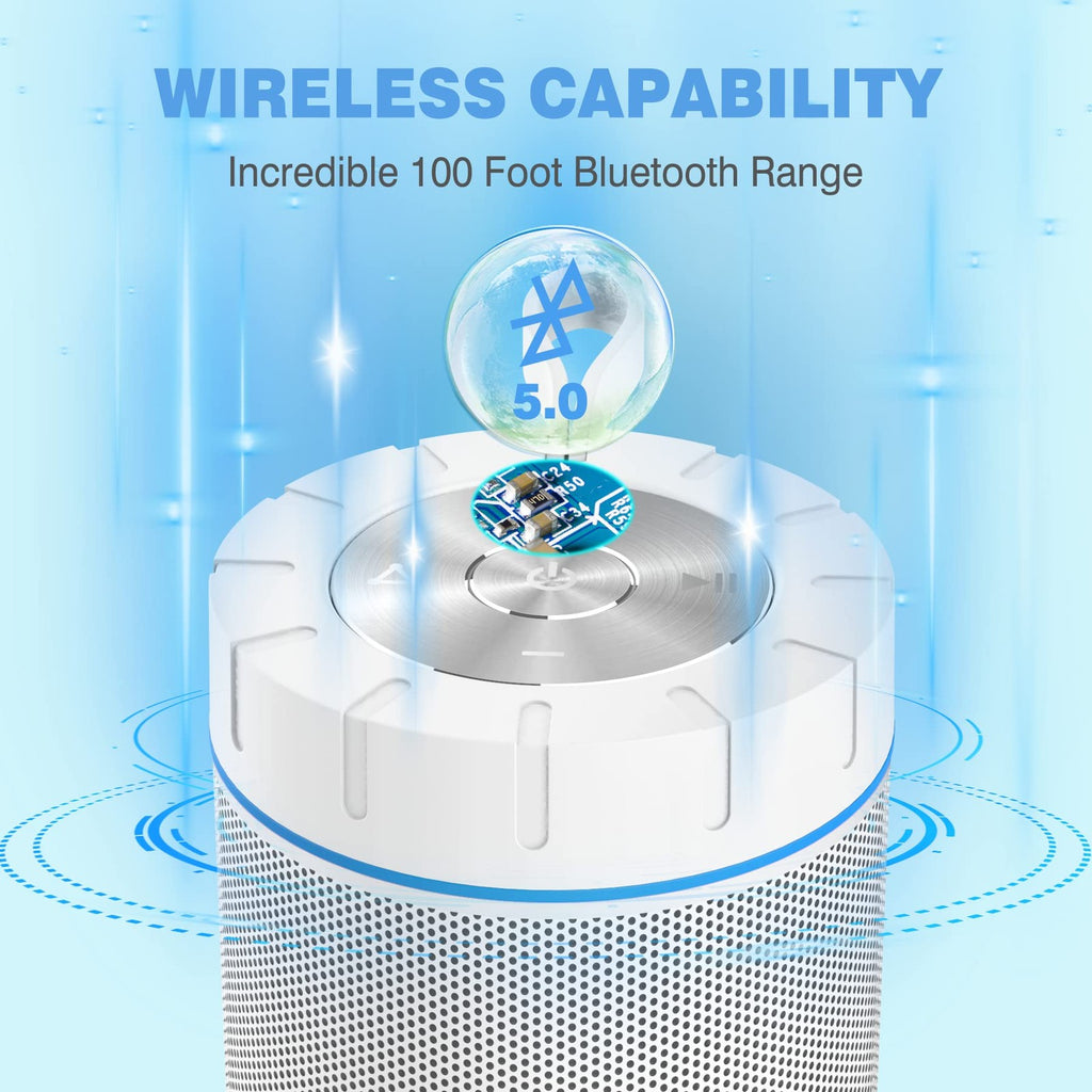 COMISO X26 Bluetooth Speaker 360° HD Sound Waterproof 24H Portable Audio