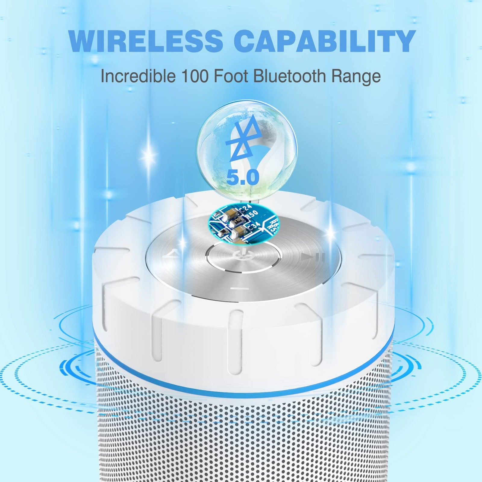 COMISO X26 Bluetooth Speaker 360° HD Sound Waterproof 24H Portable Audio