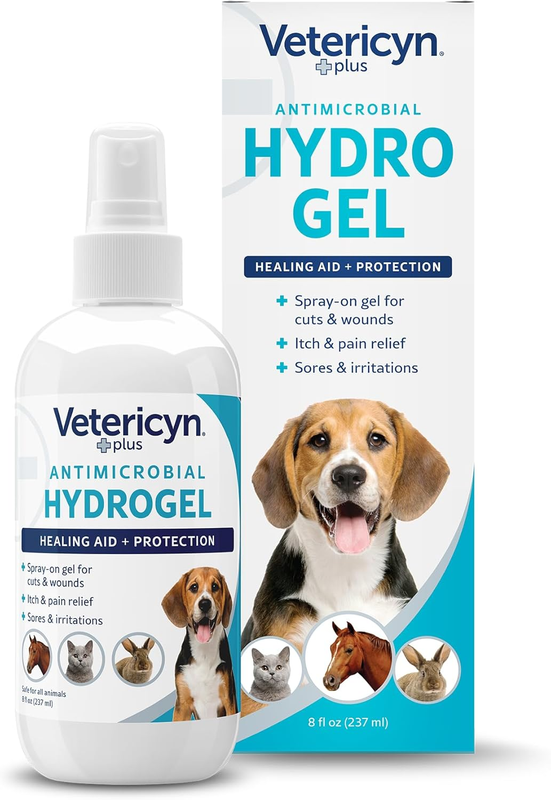 Dog Wound Care Hydrogel Spray 3oz Vetericyn Plus Healing Aid Itchy Skin Relief