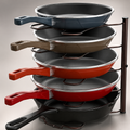 Simple Houseware Pot & Pan Organizer Rack 5-Tier Bronze Cabinet Holder Vertical