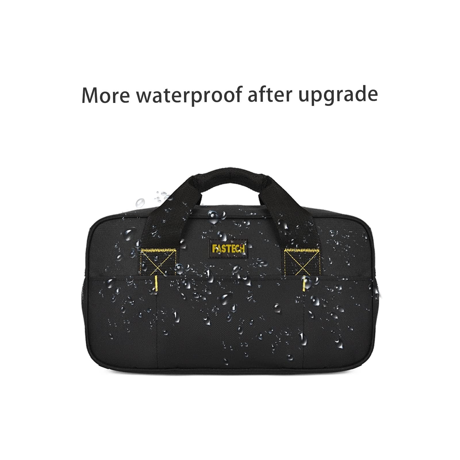 FASTECH Tool Bag 14 Inch Wide Mouth Waterproof Tool Organizer Tote for Work
