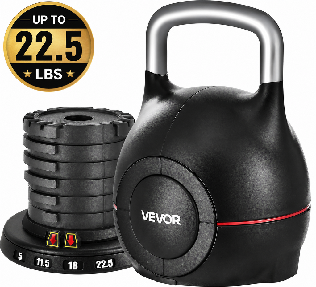 VEVOR Adjustable Kettlebell 7 Weight Levels for Full Body Workout Cross-Training