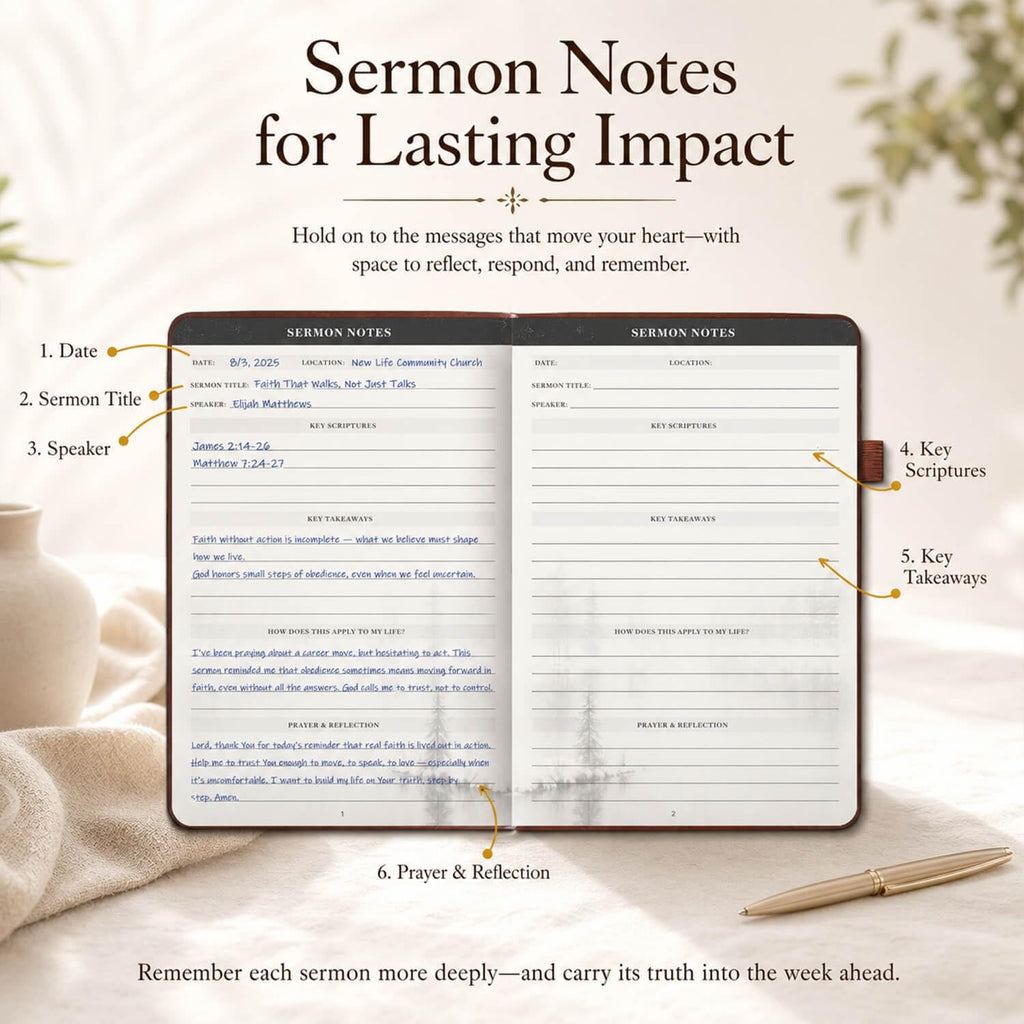 Bible Study Journal Devotional Notebook Prayer Tracker Christian Gift Church