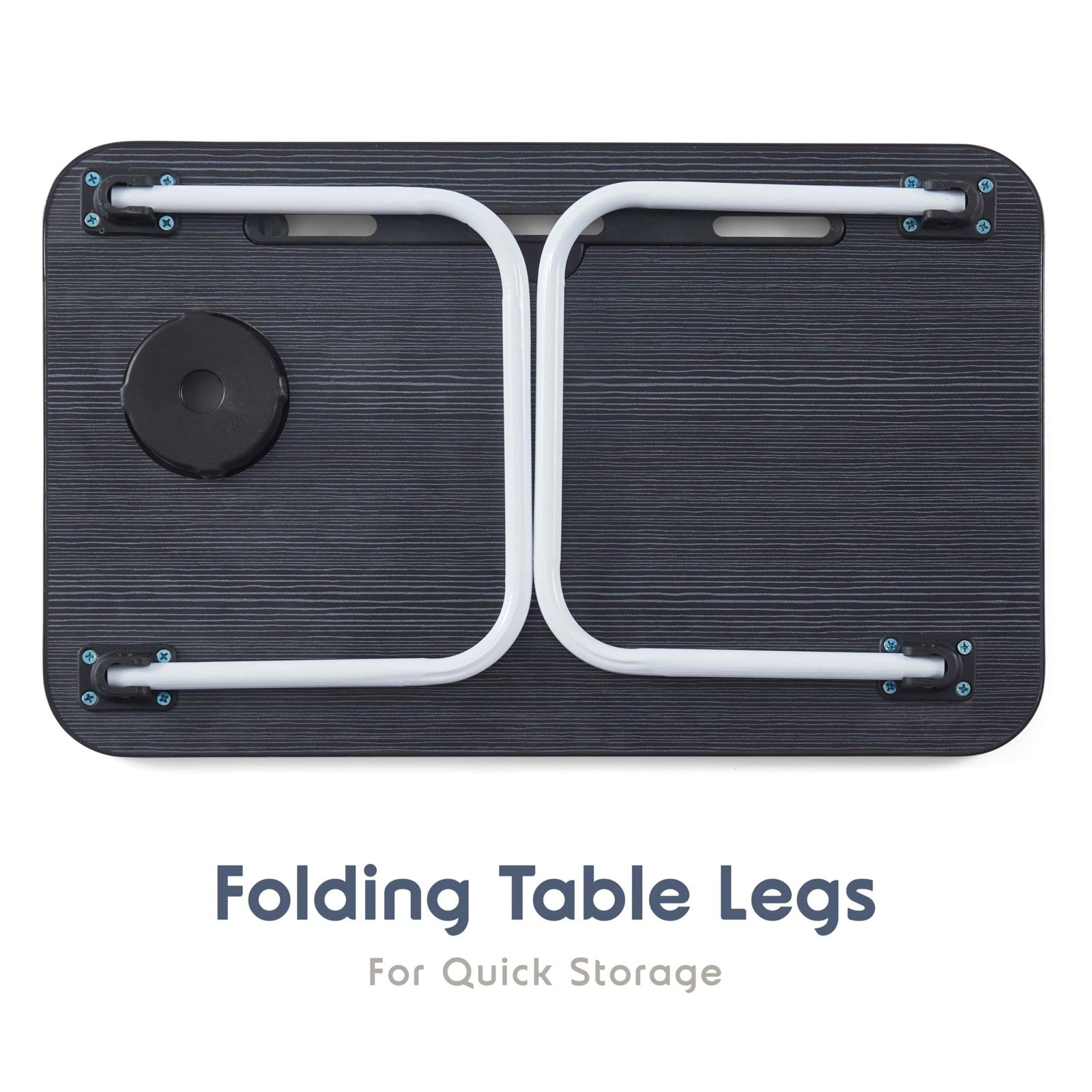 Laptop Bed Tray Table, Laptop Stand, Portable Lap Desks with Foldable Legs, Read