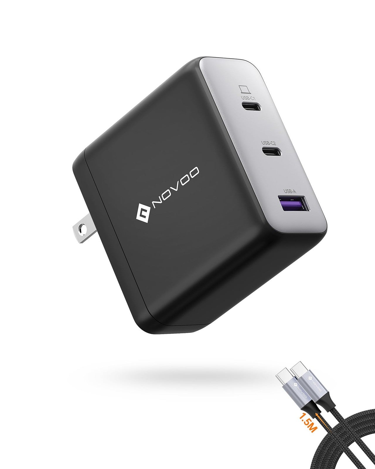 100W USB C Charger, 120W MacBook Pro Charger, 3-Port GaN Fast Charger with PD3.
