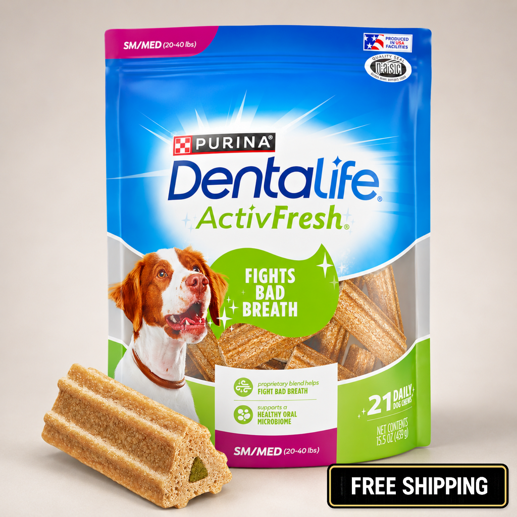 DentaLife ActivFresh Dog Chews for Small and Medium Dogs 20-40 lbs- Dental Chew