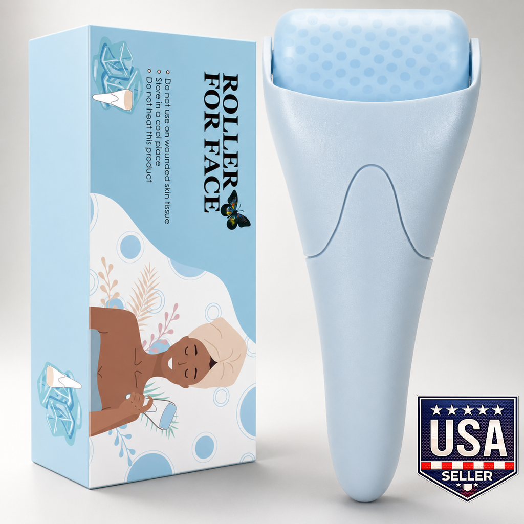 Fronnor Facial Ice Roller Cooling Massager Puffiness Relief Skincare Tool