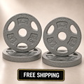 CAP Barbell Standard 1-Inch Grip Weight Plates 2.5 lbs BLACK, Pack (x4)