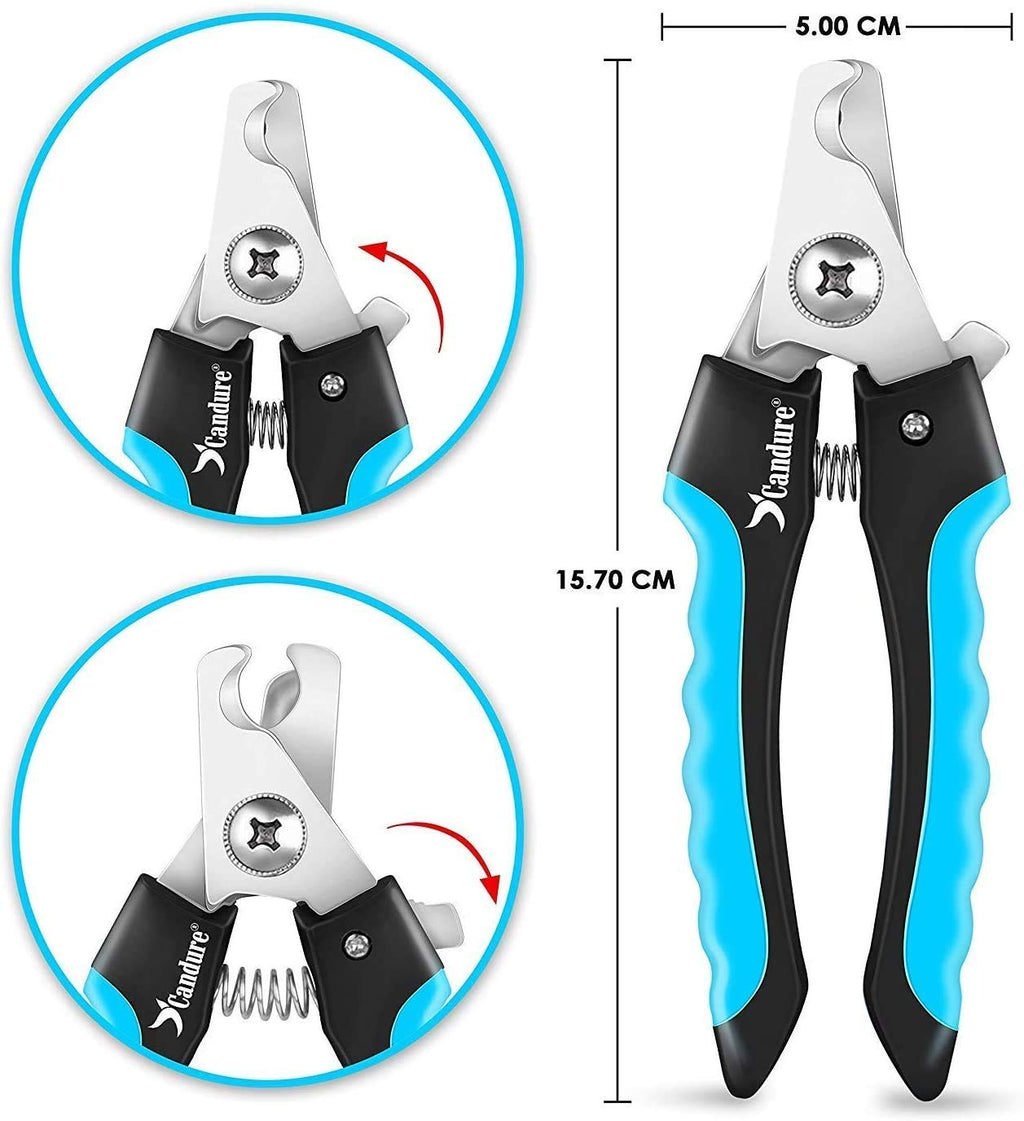 Dog Nail Clippers with Safety Guard Pet Nail Trimmer Stainless Steel Grooming