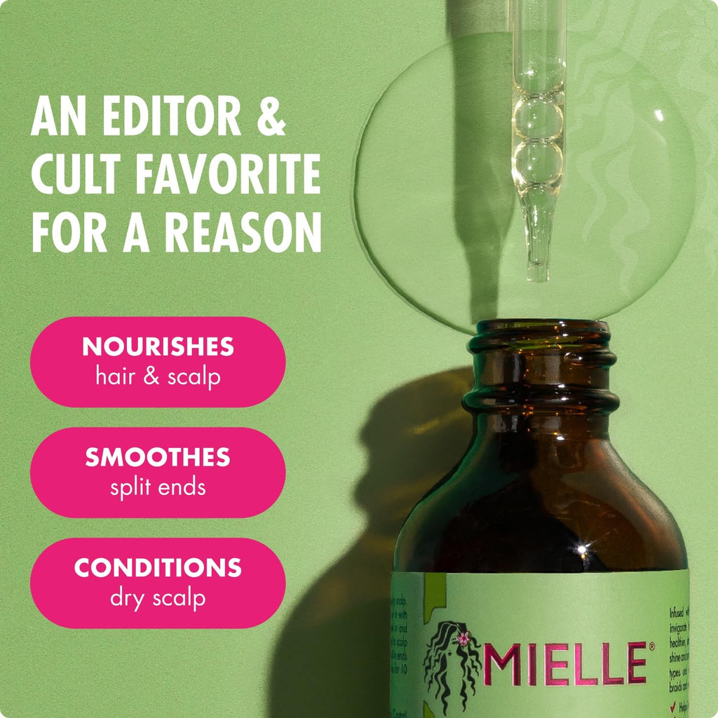 Mielle Organics Rosemary Mint Hair Oil Biotin Scalp Treatment Growth Support 2oz