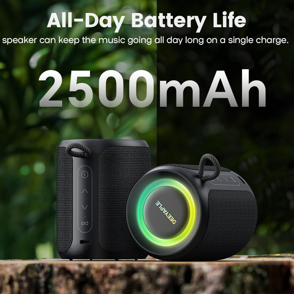 Bluetooth Speaker IP67 Waterproof 15W Stereo Sound RGB Portable Audio