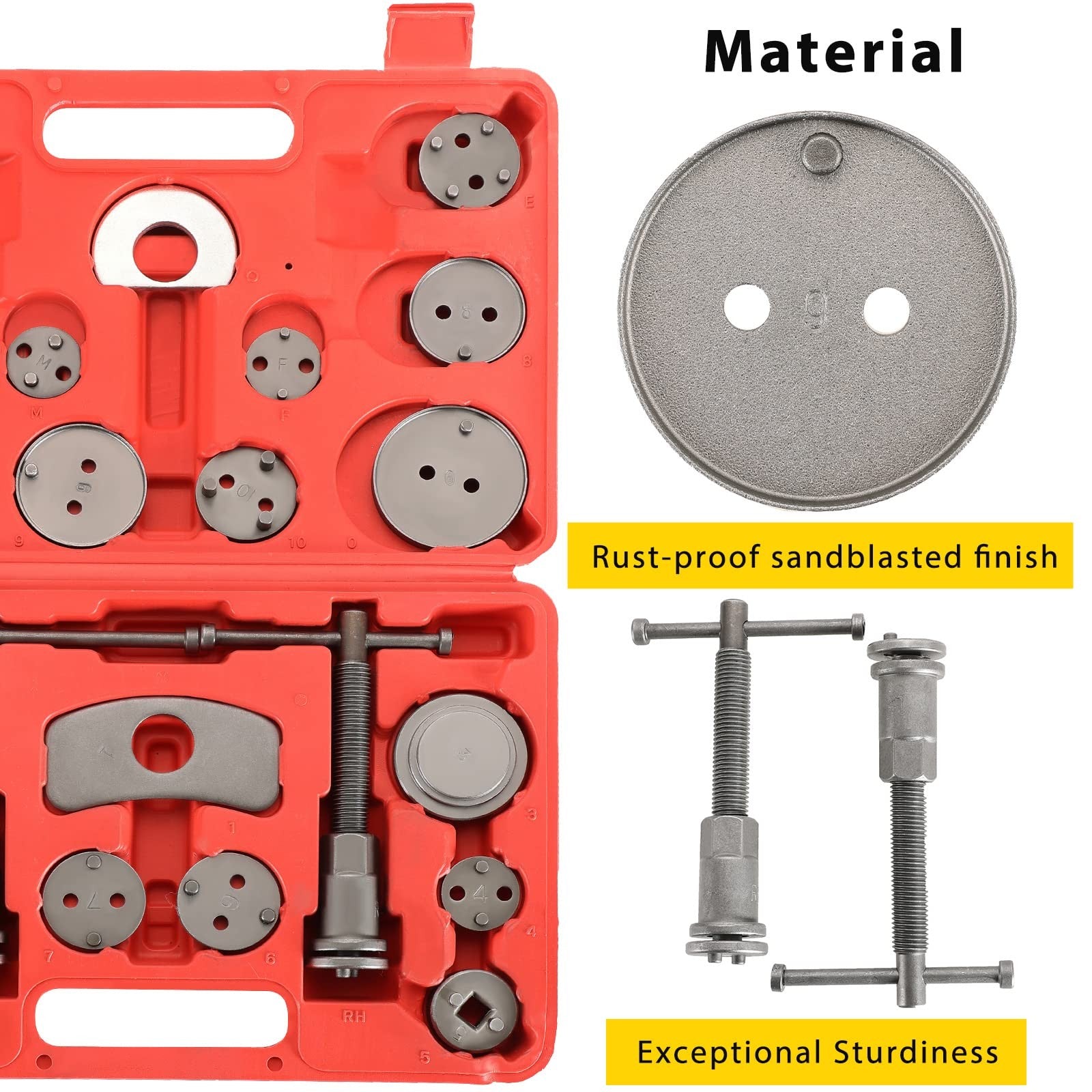 Acymner 24PCS Disc Brake Caliper Tool Kit | Heavy Duty Disc Brake Piston Caliper