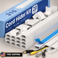 315in Cord Hider Kit Paintable Cable Raceway Wire Cover Wall Mount