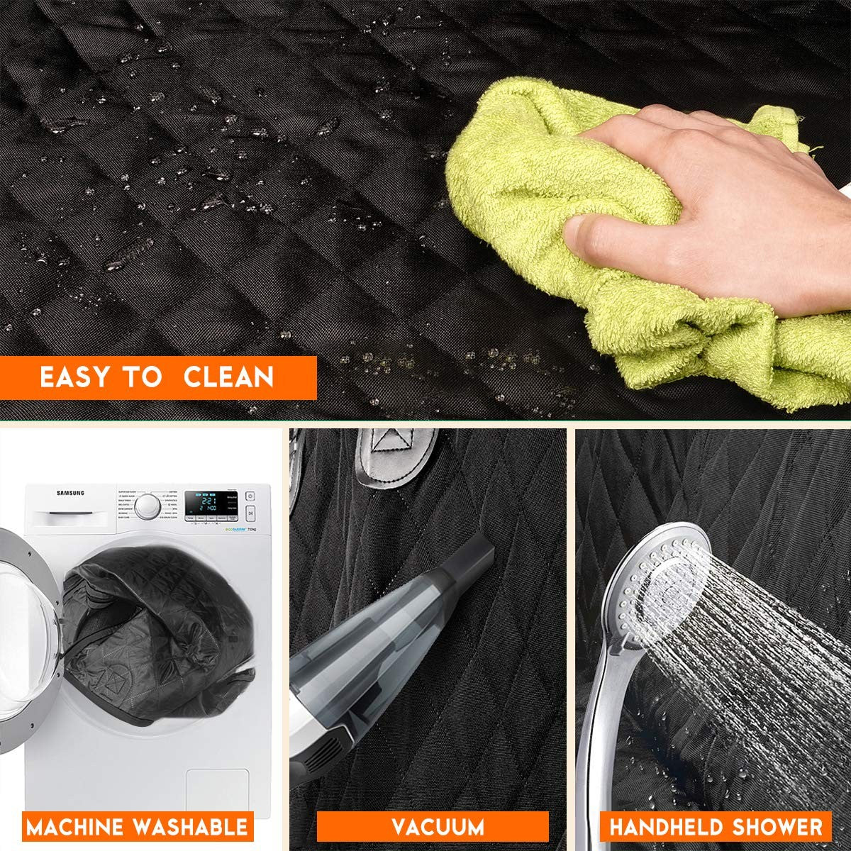 Dog Car Seat Cover, Back Seat Cover for Dogs Pet Car Seat Protector Waterproof