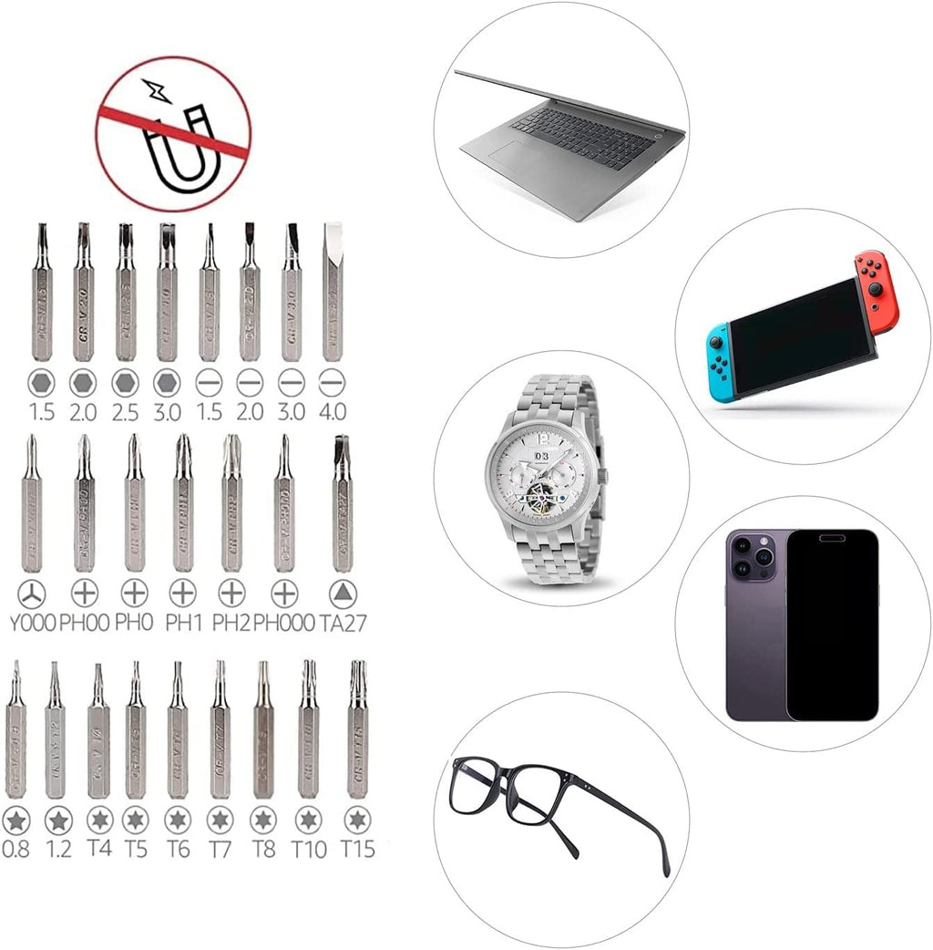 Magnetic Ratcheting Wrench and Electronics Precision Screwdriver Tool Set, 73-Pc